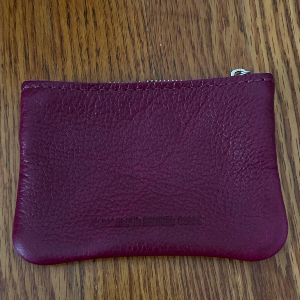 Portland Leather Deep Red Pouch